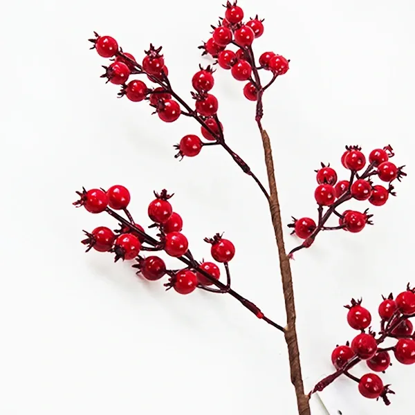 Yılbaşı Kırmızı Kokinalı Yapay Dal (70 cm - 1 Adet)