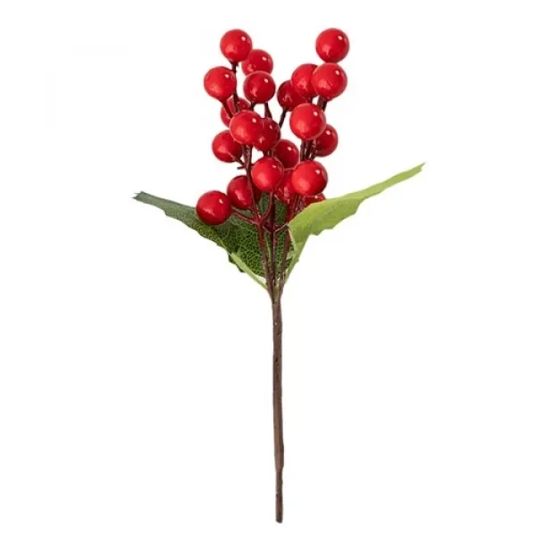 Yılbaşı Kokinalı Yapay Çiçek 1 Adet - 18 cm