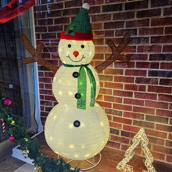 Yılbaşı Led ışıklı Kardan Adam Dekor (120 cm)