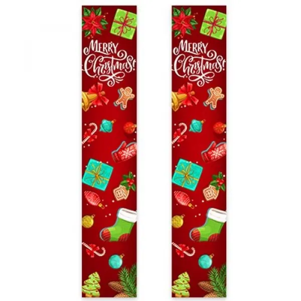 Yılbaşı Merry Christmas Asma Afiş (2li - 155x30 cm)