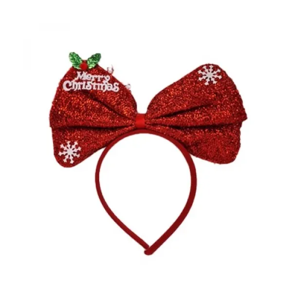 Yılbaşı Merry Christmas Taç Kırmızı 1 Adet