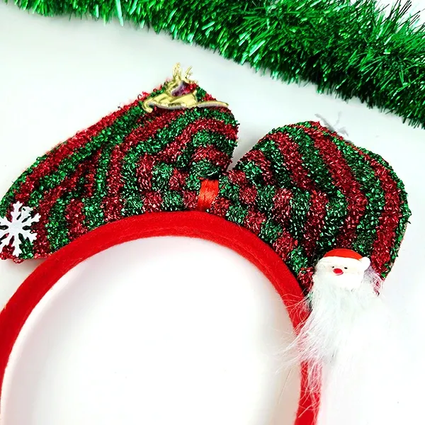 Yılbaşı Fiyonk Taç Kırmızı Yeşil (1 Adet)