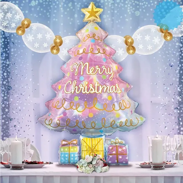 Yılbaşı Noel Ağacı Folyo Balon (48x70) cm