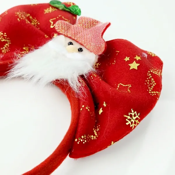 Yılbaşı Noel Baba Kumaş Taç Lüks (1 Adet)