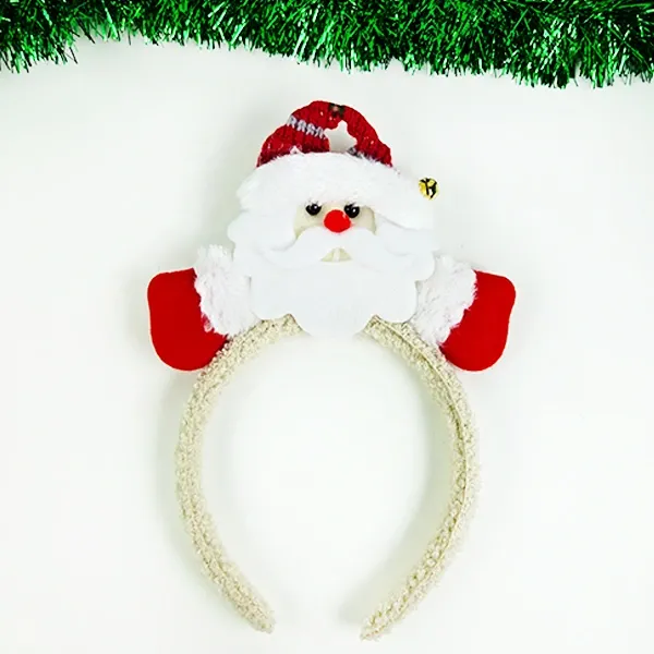 Yılbaşı Noel Baba Zilli Taç Lüks (1 Adet)