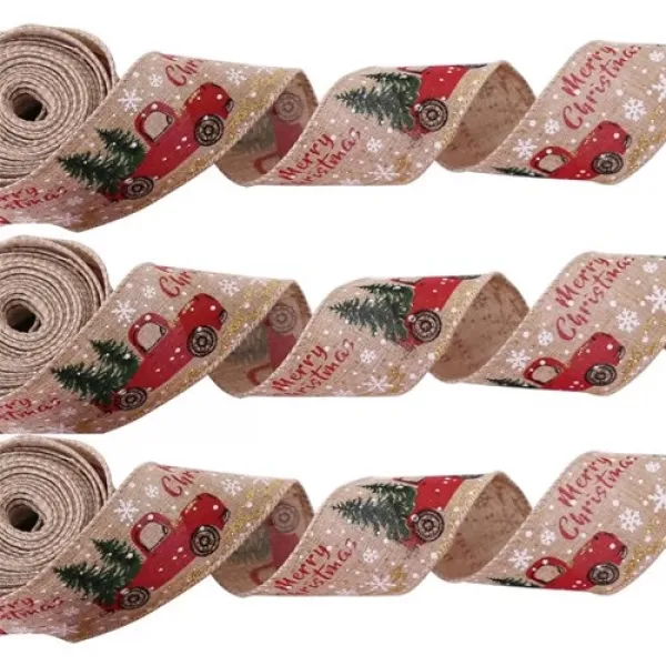 Yılbaşı Simli Kurdele 5 Metre 6 cm - 1 Adet