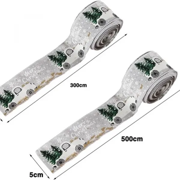 Yılbaşı Simli Kurdele 5 Metre 6 cm - 1 Adet