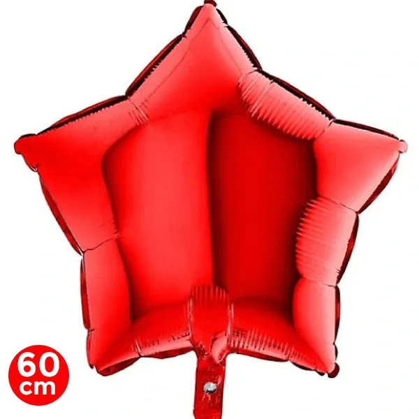 Yıldız Folyo Balon Kırmızı (60 cm)