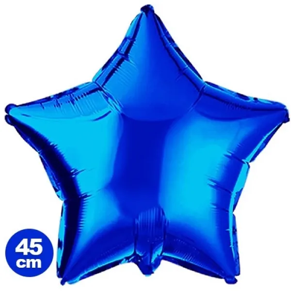 Yıldız Folyo Balon Mavi (45 cm)