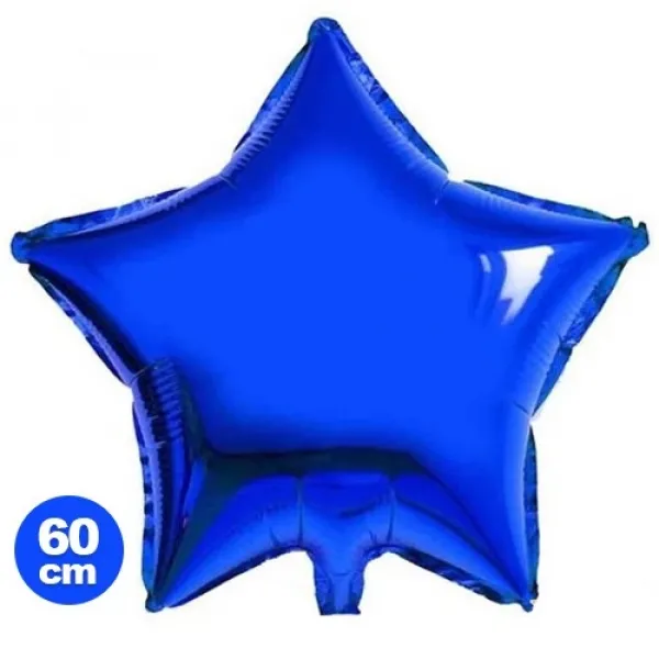 Yıldız Folyo Balon Mavi (60 cm)