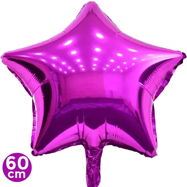 Yıldız Folyo Balon Fuşya (60 cm)
