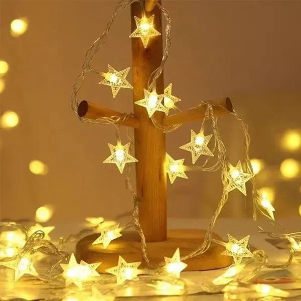 Yıldız Led ışık - Renk Gün ışığı Pilli (3 metre)