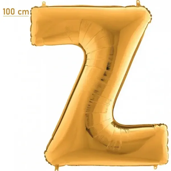 Z Harf Folyo Balon – Gold – 100 cm (40 inch)
