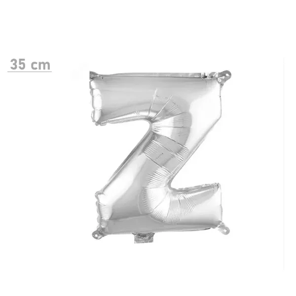 Z Harf Folyo Balon – Gümüş – (35 cm - 16 inch)