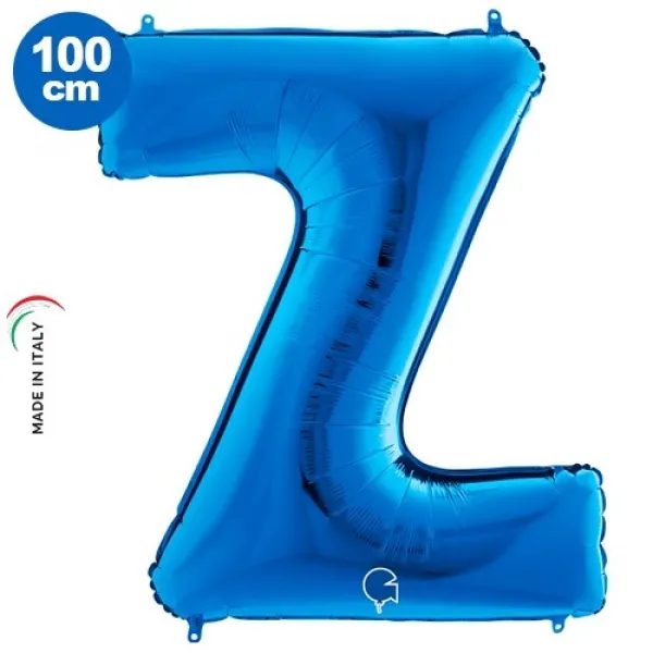 Z Harf Folyo Balon – Mavi – 100 cm (40 inch)