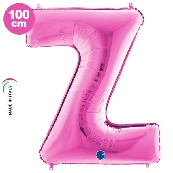 Z Harf Folyo Balon – Pembe – 100 cm (40 inch)