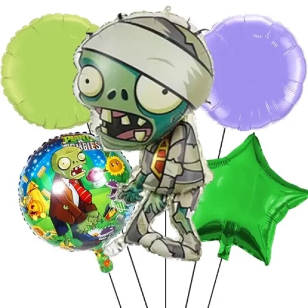 Zombi Plants Folyo Balon Seti 5li