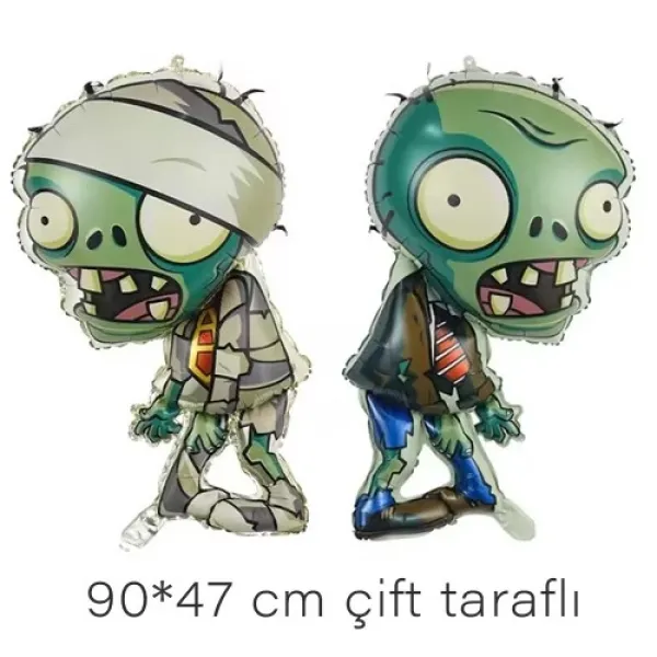 Zombi Plants Folyo Balon Seti 5li