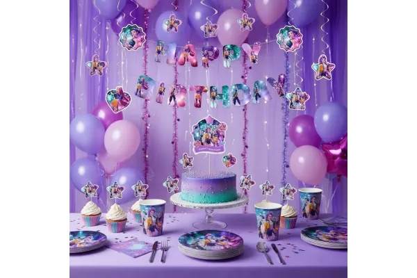 K-Pop Demon Hunters Doğum Günü Parti Konsepti