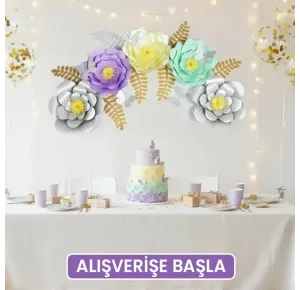 Dekor Kağıt Çiçekler
