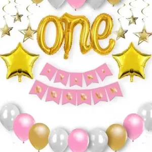 1 Yaş Doğum Günü Süsleri Kız