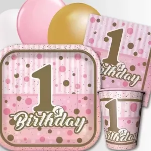 First Birthday Pembe