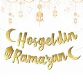 !TOPTAN! Hoş Geldin Ramazan Kaligrafi Banner 210 cm