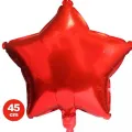 !TOPTAN! Yıldız Folyo Balon Kırmızı (45 cm)