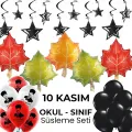 10 Kasım Okul - Sınıf Süsleme Seti