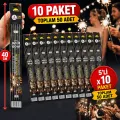 10 Paket x 5li Dumansız Uzun Tel Maytap 40 cm (50 Adet)