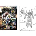 16 Sayfa Transformers Boyama Kitabı Stickerlı 1 Adet