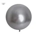 Uzay Gri Krom Jumbo Balon (18 inch / 45 cm)