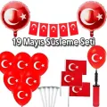 19 Mayıs Ev Okul İşyeri Süsleme Seti 6 Parça