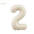 2 Rakam Folyo Balon – Krem – 80 cm (34 inch)
