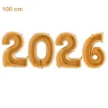 2026 Rakam Folyo Balon Seti Gold - 100 cm (40 inch)