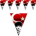 29 Ekim Cumhuriyet Bayramı Atatürk Flama Bayrak 160 cm