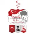 29 Ekim Cumhuriyet Bayramı Tavan Süs Beyaz