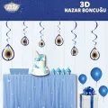 3D Nazar Boncuğu Asmalı Tavan Süsü 10 Adet
