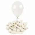 5 inch Mini Beyaz Pastel Balon (10 Adet)