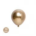 5 İnch Mini Gold Krom Balon 10 Adet