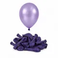 5 inch Mini Mor Metalik Balon (10 Adet)