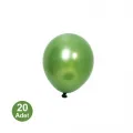 5 İnch Mini Yeşil Metalik Balon 20 Adet