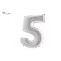 5 Rakam Folyo Balon – Gümüş – (35 cm - 16 inch)
