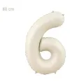 6 Rakam Folyo Balon – Krem – 80 cm (34 inch)