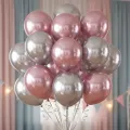 Gümüş Pembe Krom Uçan Balon (15 Adet) MAĞAZADAN