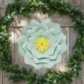Mint Yeşili Kağıt Çiçek (Gül Kalıp) 1 Adet 30 cm