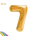 7 Rakam Folyo Balon - Gold - 80 cm – (34 inch)