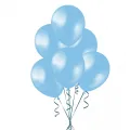 Açık Mavi Balon Metalik 100 Adet