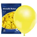 Sarı Balon Metalik 100 Adet