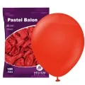 Kırmızı Pastel Balon 100 Adet